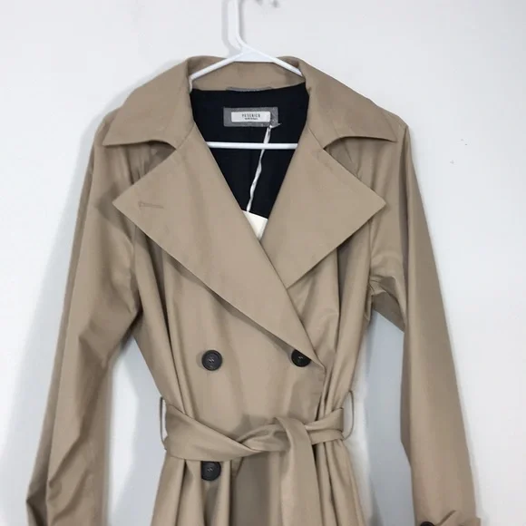 NWT Peserico Double Breasted Trench Coat
